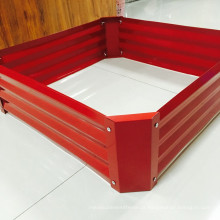 Cama elevada de jardim de aço galvanizado flexível ao ar livre de estilo moderno